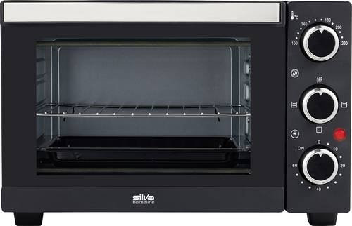 Silva MB 1600 Minibackofen 15l in Schwarz mit Timer und Edelstahl-Details - Bild 1