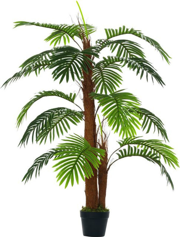 HOMCOM Künstliche Palme Grün in Betontopf, Höhe: 120 cm - Bild 1