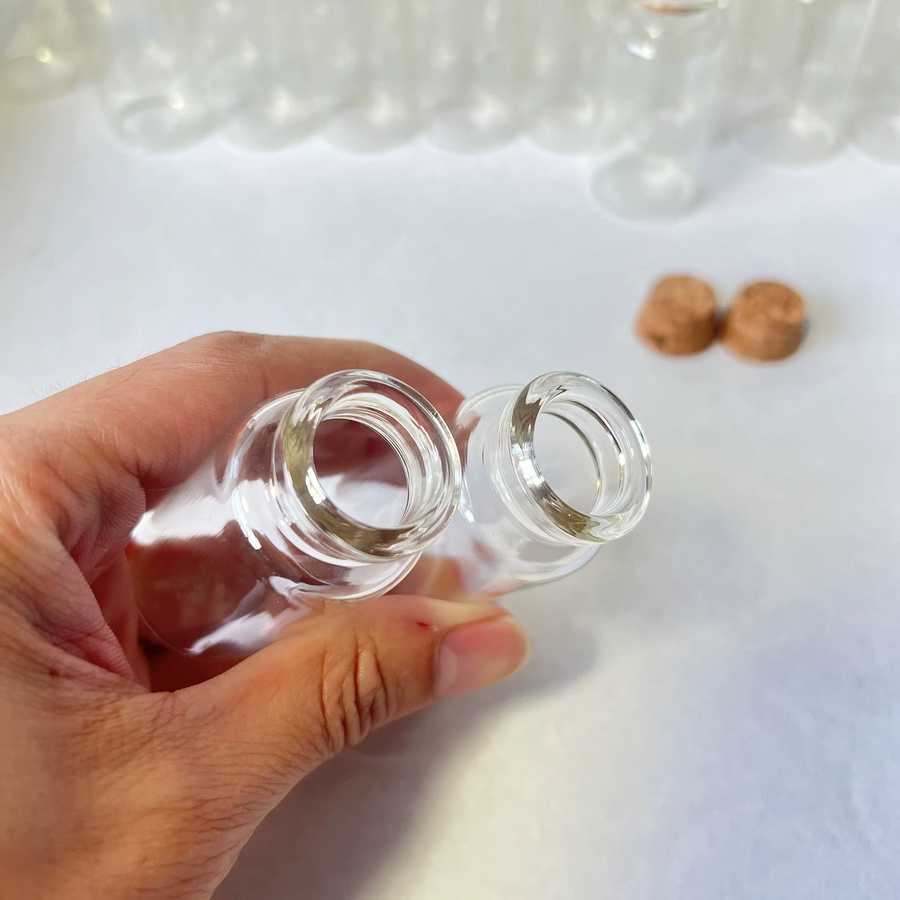 LYGIL Mini-Glasflaschen mit Korkstopfen transparent, 25 ml, ideal für DIY-Projekte und Hochzeitsgastgeschenke - Bild 2