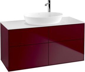 V&B Waschtischunterschrank Finion in Weiß Peony Matt B: 120 cm, T: 50,1 cm - Bild 1