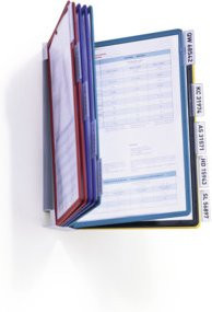 Durable Sichttafelsystem VARIO WALL 10 Wandhalterung mit 10 Sichttafeln in Mehrfarbig - Bild 3