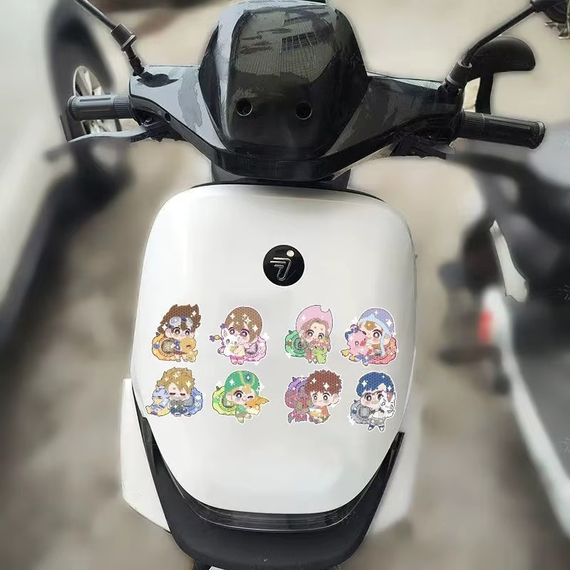 Bandai Digimon Agumon Reflektierender Warnsticker in Multicolor für Elektrofahrzeuge und Helme - Bild 3