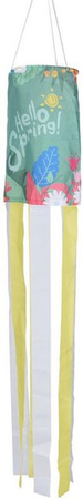 Tooarts Lente Windsock Bohemian Blumen Dekoration aus Textil in Grün und Bunt