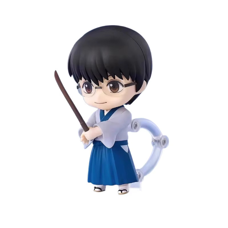 Bandai Gintama Shimura Shinpachi Actionfigur, mit austauschbarem Gesicht - Bild 2