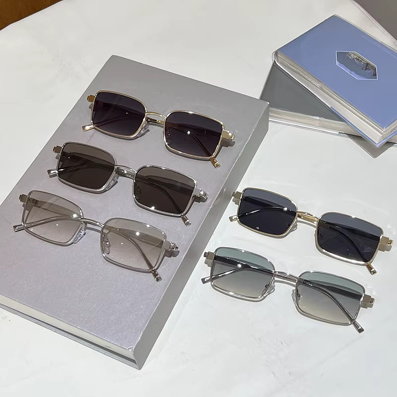 KAMMPT Sonnenbrille Rechteckig, Vollrand, Metall, Gold, Unisex - Bild 2