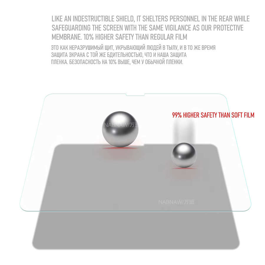 OnePlus Displayschutz aus gehärtetem Glas für OnePlus Pad 4 13,2 Zoll, HD, transparent, 2er-Pack - Bild 3