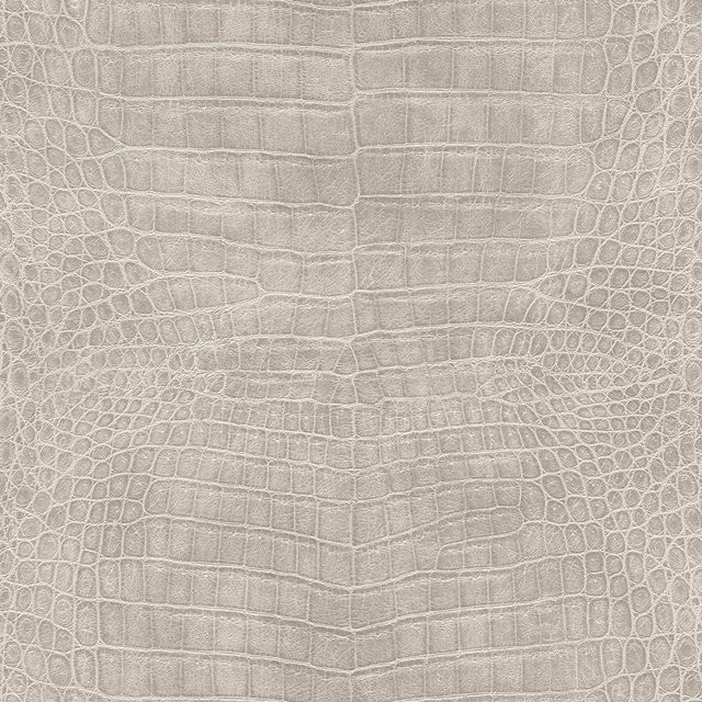 Rasch Vliestapete African Queen III Krokodil in Hellgrau mit Animal Print, Breite: 53 cm, Länge: 1005 cm - Bild 1