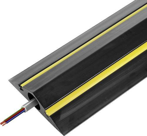 Vulcascot Kabelbrücke VUS-054 aus Gummi in Schwarz mit 1 Kanal, Länge: 1500 mm - Bild 1