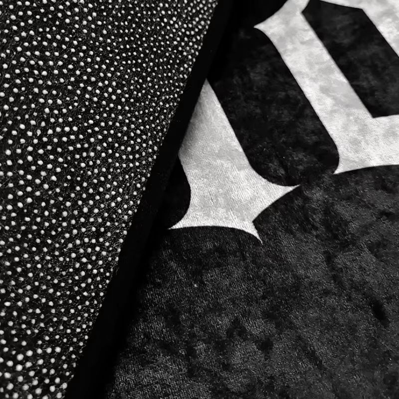 VIKAMA Halloween Teppich mit menschlichem Schädel Motiv, rutschfest und verschleißfest, Blau/Schwarz, B/T: 130 x 50 cm - Bild 5