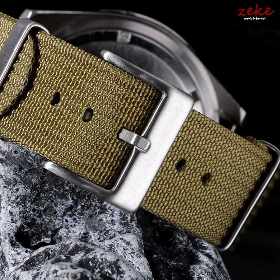 crazyband Uhrenarmband Nylon, Armeegrün, Herren - Bild 3