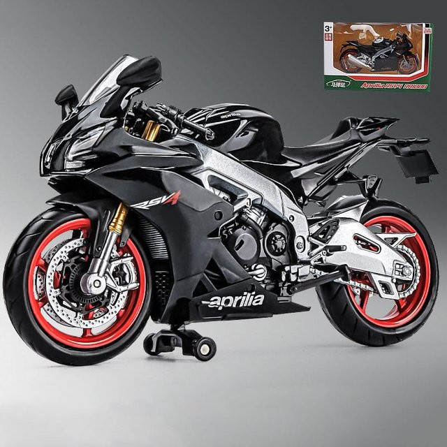 Aprilia RSV4 RR1000 Motorrad Modell, 1:12, Metall, ab 3 Jahren - Bild 1