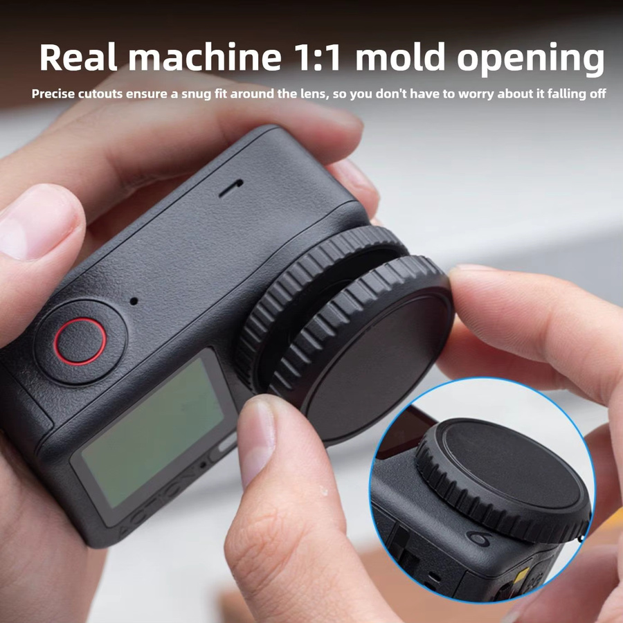 DJI Objektivdeckel für Osmo Action 6, kratzfestes und sturzsicheres Silikon-Objektivschutzhülle Kamerazubehör - Bild 4