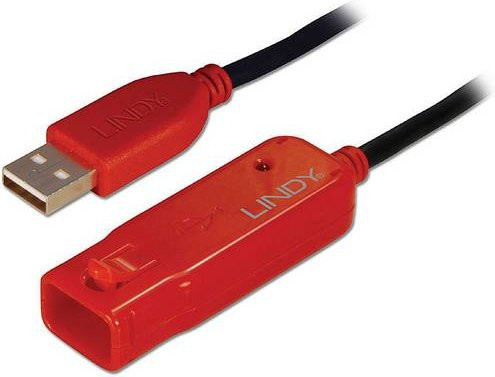 Lindy USB 2.0 Aktivverlängerungskabel Pro USB-A auf USB-A Schwarz 12,0 m - Bild 1