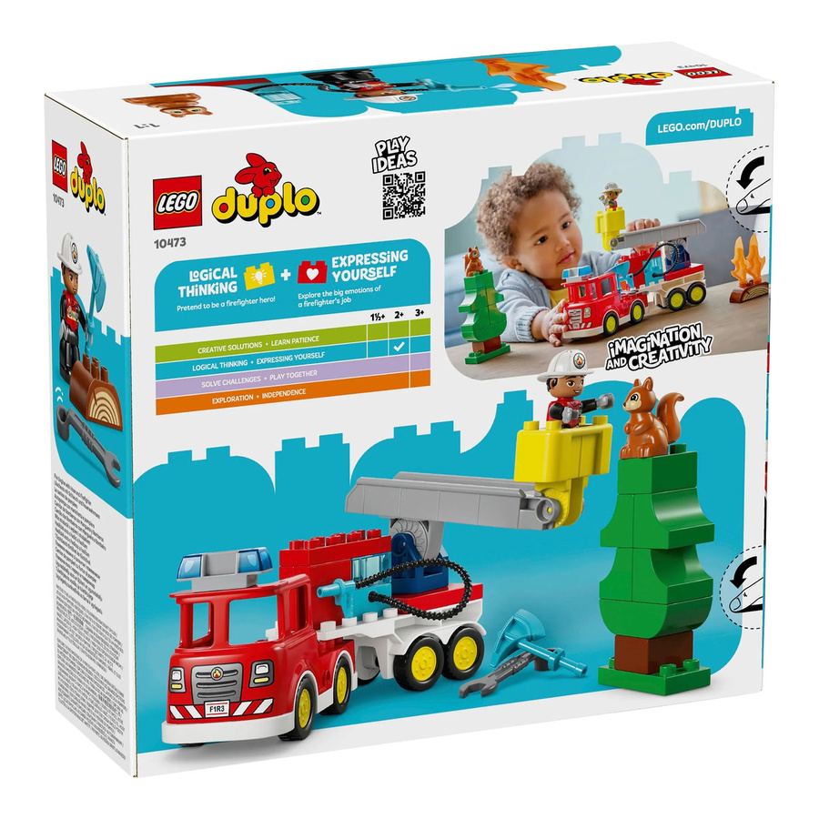 LEGO DUPLO Löschauto mit Schlauch und Feuerwehrmann ab 2 Jahren - Bild 5