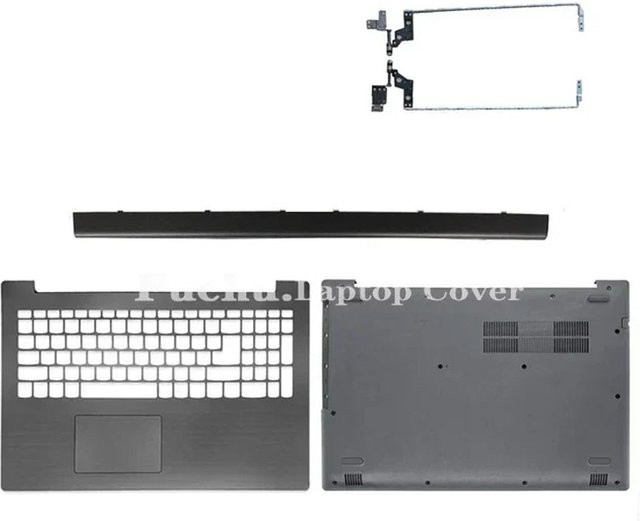 Lenovo IdeaPad 320-15 Ersatzgehäuse Set mit Handballenauflage, Unterseite und Scharnieren in Grau - Bild 1