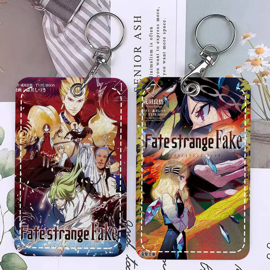 Schlüsselanhänger Leder, Kartenhalter, Fate Strange Anime - Bild 4