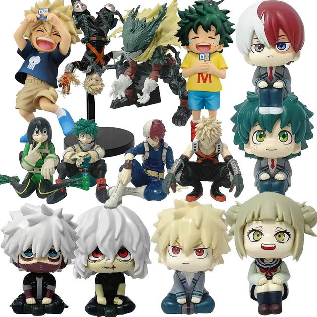 Bandai My Hero Academia Midoriya Izuku Bakugou Katsuki Ochaco Uraraka Q-Version, Einzelfigur - Bild 1