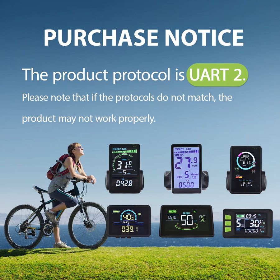 Haytrix S866 Fatbike V20 E-Bike LCD-Display Tachometer in Schwarz - Bild 2