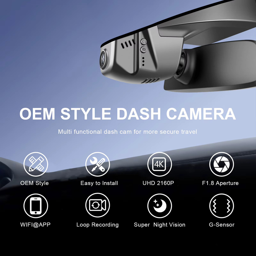 Mangoal 4K Dash Cam mit WiFi und GPS für VW Transporter T6 T6.1 Multivan California Caravelle 2016-2025 (Modell A/B) - Bild 2