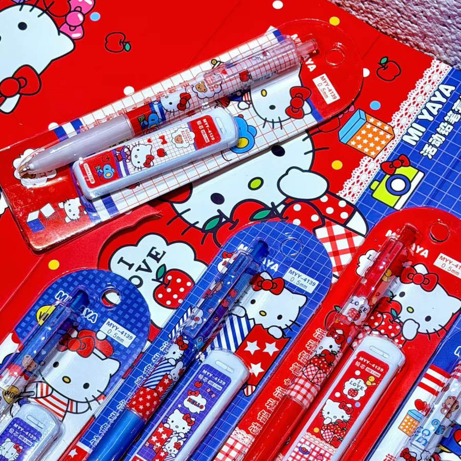 Sanrio Hello Kitty Druckbleistift mit 0,5 mm Mine in Mehrfarben für Schulbedarf - Bild 4