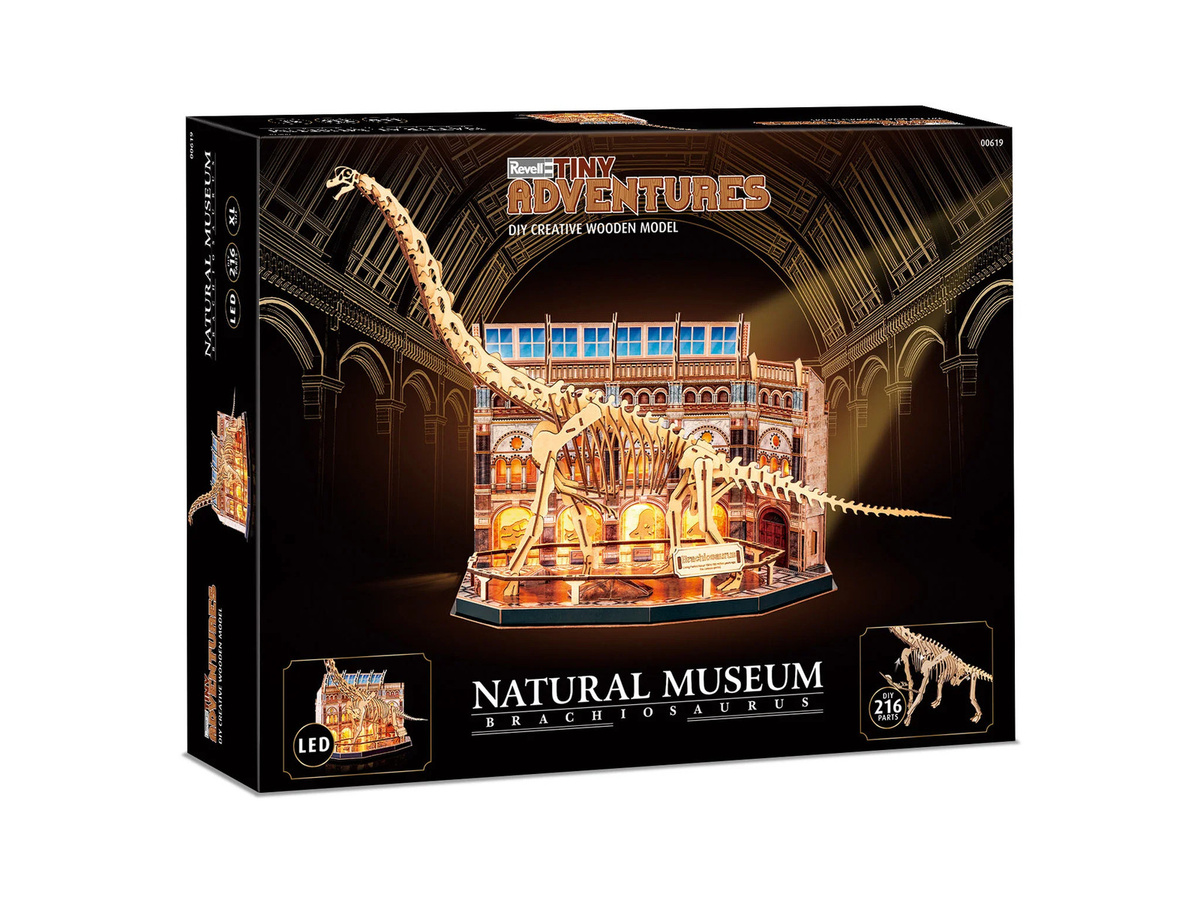 Revell Musée Naturel Squelette de Brachiosaure, Dinosaurier, ab 10 Jahre - Bild 3