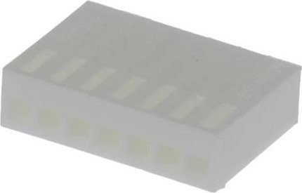 Molex Buchsengehäuse-Kabel weiß transparent mit 7 Polen und 2.54mm Rastermaß - Bild 1
