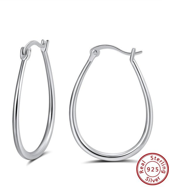 Ohrringe 925 Silber, Weiß, Damen - Bild 1