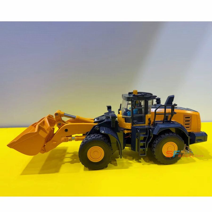 AT 99 MODEL RC Baufahrzeug Set im Maßstab 1:50, Gelb, Elektrisches Spielzeug Set mit Lader, Muldenkipper, Bagger, Sandsiebmaschine und Straßenwalze - Bild 3