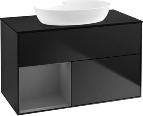 V&B Waschtischunterschrank Finion 100 in Blau lackiert, B/T/H: 100 x 50,1 x 50,1 cm - Bild 1