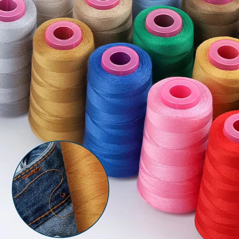 Starkes Polyester-Nähgarn 203 für Polster, Jeans und Denim, 3000 Yard, Gelb und Mehrfarbig - Bild 6