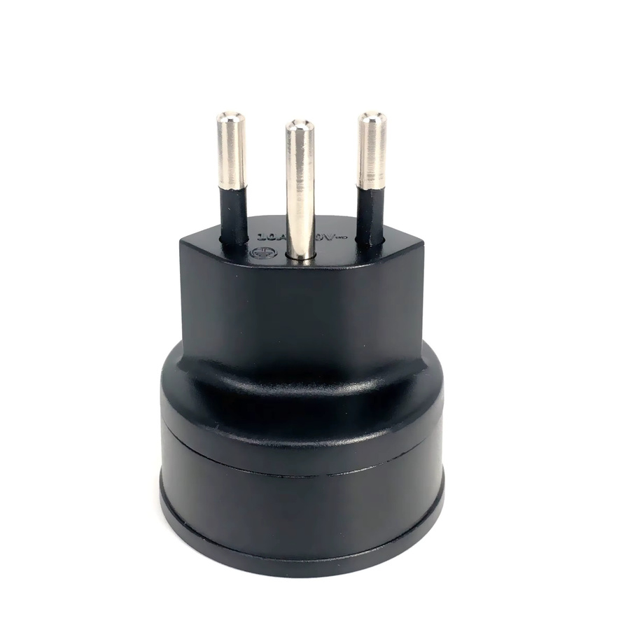 Fengyidz Reiseadapter von EU auf Schweiz mit 3-poligem Stecker, 10 A, 250 V, in Schwarz oder Weiß - Bild 2