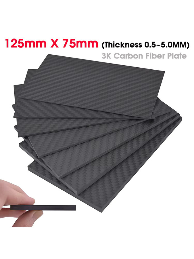 Readytosky Echt-Carbonfaserplatte in Schwarz, B: 12,5 cm, T: 7,5 cm - Bild 6