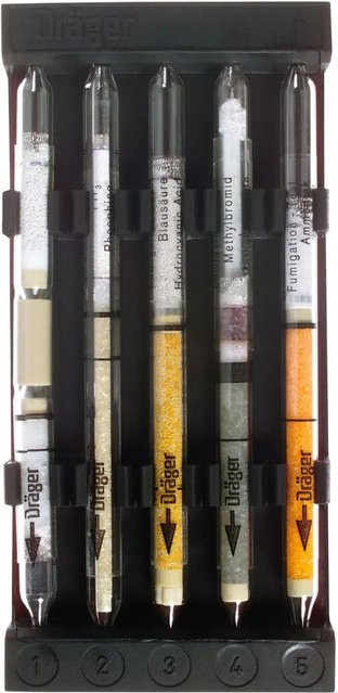 Dräger Simultantest-Begasung für Ch2o, Ph3, Hcn, Ch3br und Nh3 in Schwarz - Bild 1