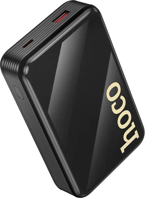 HOCO Q37A Externe Batterie mit 20000mAh, 22,5W, QC + PD, Anschlüsse: 1 x Lightning, 1 x USB-A, 2 x USB-C, Schwarz - Bild 1