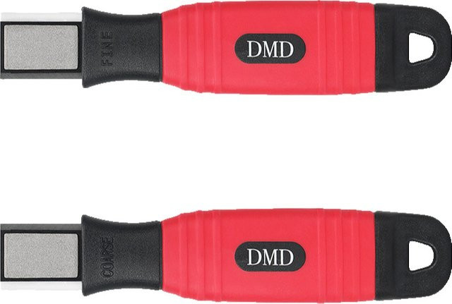 DMD Outdoor-Diamant-Schleifstein Mini-doppelseitiger Spitzer in Rot für Messer, Angelhaken und Feilen - Bild 1