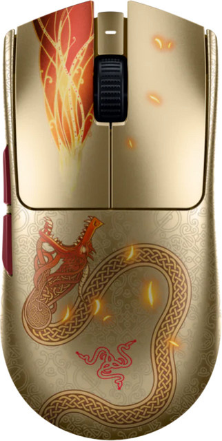 Razer Viper V3 Pro Counter-Strike 2 Edition Gaming-Maus in Gold und Multicolour mit optischem Sensor - Bild 1