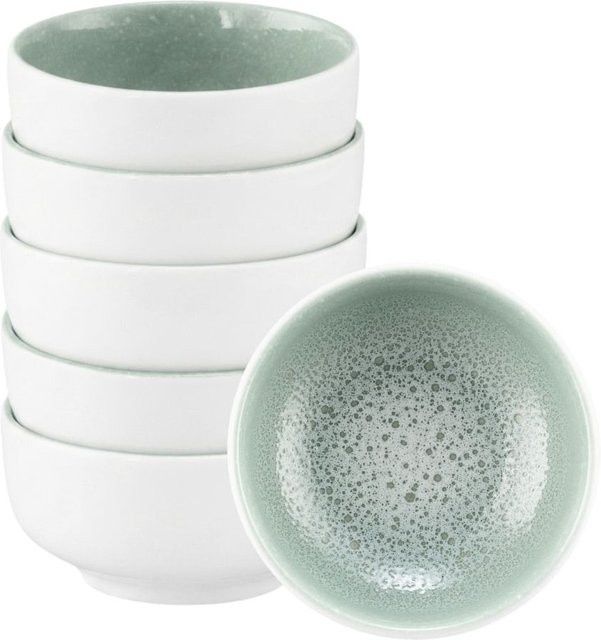 Seltmann Weiden Dipschalen Sento Home aus Keramik, Weiß, 6er Set, Durchmesser: 8,6 cm - Bild 1