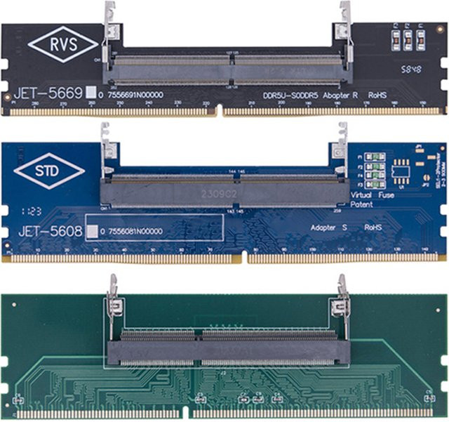 diymore Speichermodul-Testkarte für DDR3, DDR4 und DDR5 Laptop-Speicher, Adapter in Grün - Bild 1