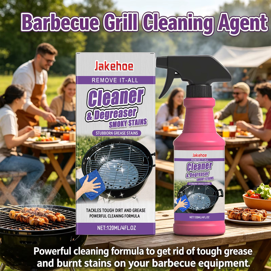 JAKEHOE BBQ-Grillrost-Reiniger Entfettungsspray für Grill, Ofen und Küchenoberflächen, 120 ml - Bild 2