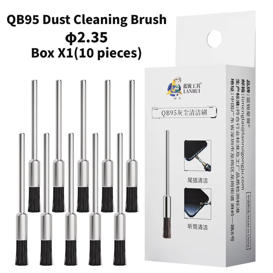 LANRUI QB95 Staubreinigungsbürste aus Pferdemähnenborsten als Schleifstift für Handy-Reparatur, Motherboard, PCB und IC - Bild 5