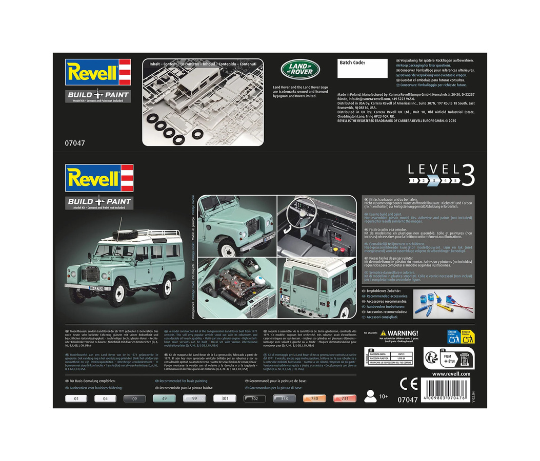 Revell Land Rover Series III LWB station wagon, Fahrzeuge, 1:24, ab 10 Jahren - Bild 4