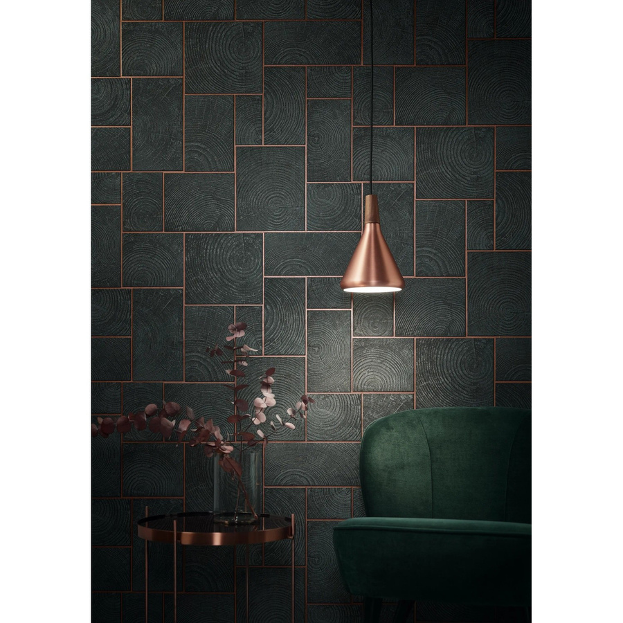 Marburg Vliestapete Natural Opulence in Fliesenoptik Anthrazit mit geometrischem Design und FSC-Zertifizierung - Bild 2