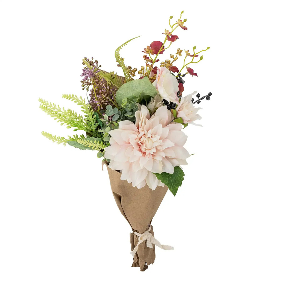 Bloomingville Splendor Bouquet Kunstblumen Chrysanthemen in Rosa und Rot im skandinavischen Design - Bild 1