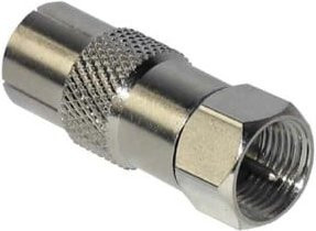 Kreiling Tech. Metall-Adapter F-Stecker zu IEC-Buchse FI 01 in Silber - Bild 1