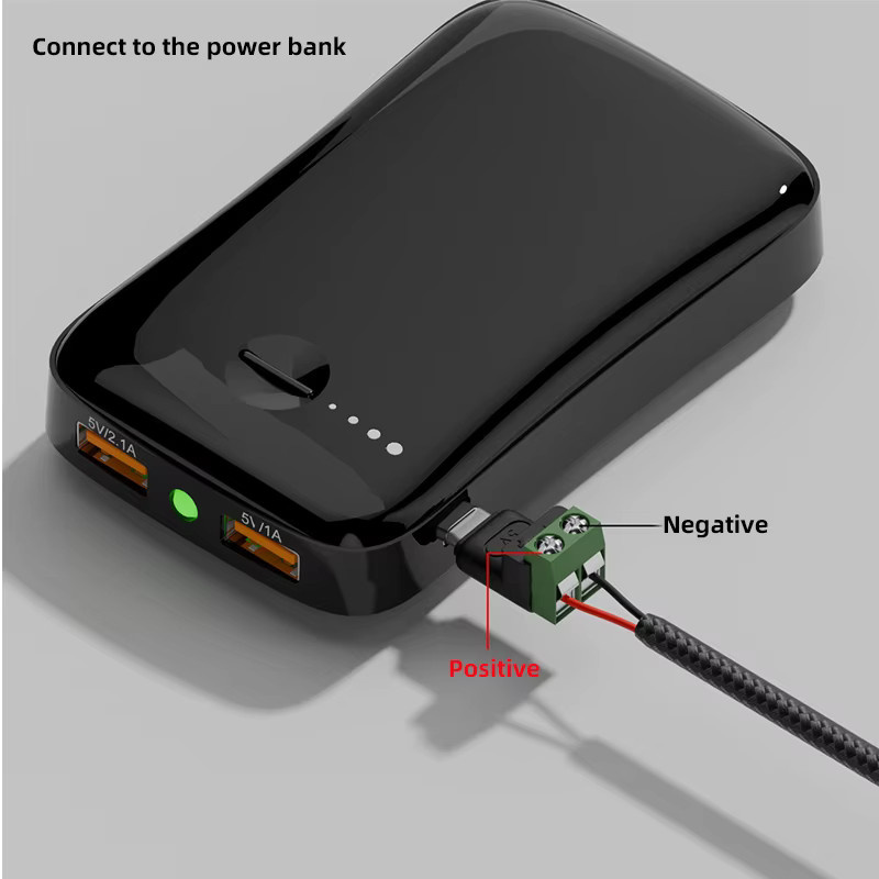 Geris Power USB-C auf 2 Pin Netzstecker Adapter DC 5V OTG Konverter für Telefon, Laptop und Computer - Bild 4