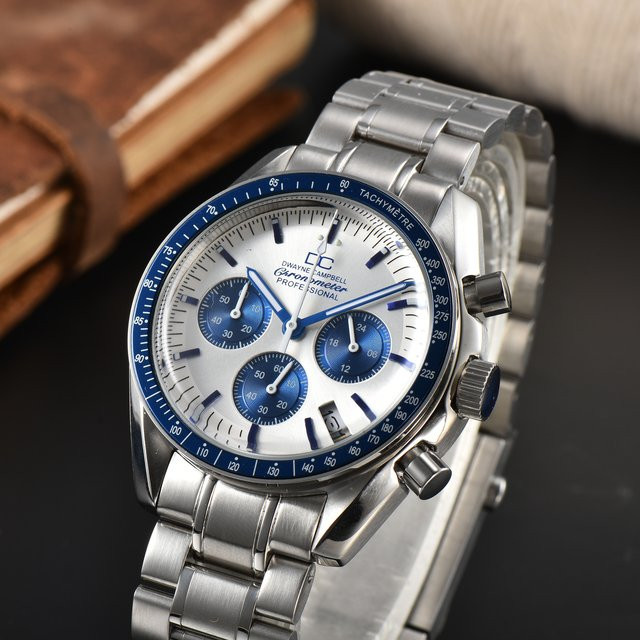 DWAYNE CAMPBELL Chronograph, Edelstahl, Silber, 42 mm, Herren - Bild 1