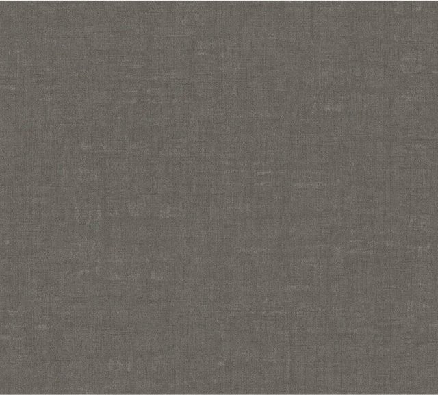 Profhome Uni Tapete Textiloptik Matt in Braun Anthrazit Grau, Vlies, 0,53 m x 10,05 m - Bild 1