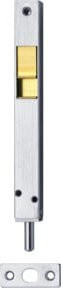 DENI Rohrkantriegel 9260 mit Schieber aus Edelstahl in Silber, B: 100 mm, H: 14 mm, Hub: 15 mm - Bild 1