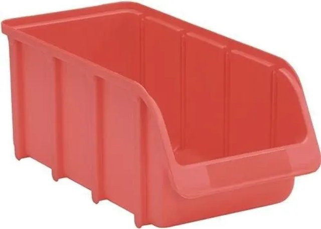 Hünersdorff Sichtlagerkasten L 318 in Rot B/T/H: 14,6 x 31,8 x 12,7 cm - Bild 1
