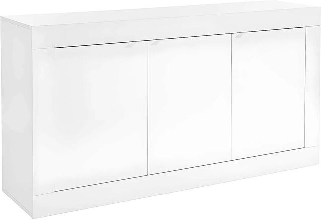 Vente-unique Sideboard Comete Weiß lackiert Breite: 160 cm - Bild 1